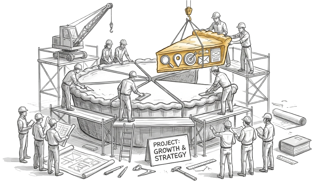 Growth strategy illustration